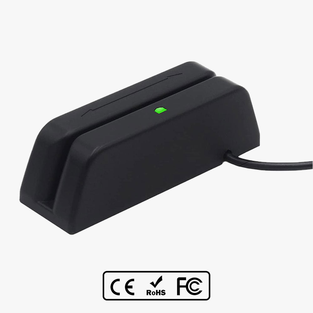 MSR123 Magnetic Stripe Swiper Reader Magstripe Credit Card Reader 3 Track for POS System Cashier Registry Cash Register