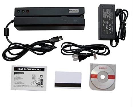 MSR606I Card Reader for Comupter, Magnetic Card Reader, Same as MSR605X, Only for Windows