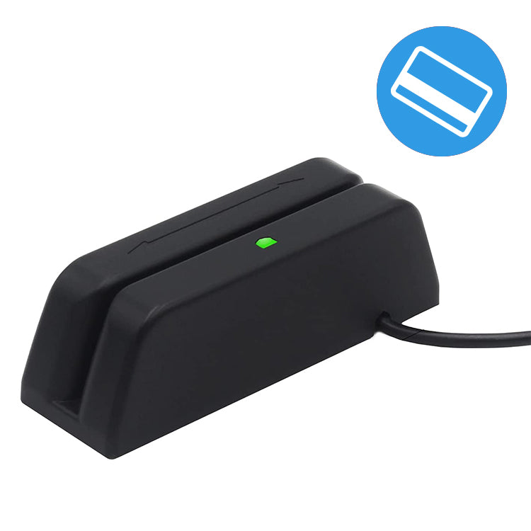 MSR123 Magnetic Stripe Swiper Reader Magstripe Credit Card Reader 3 Track for POS System Cashier Registry Cash Register