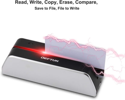 Deftun Bluetooth MSR-X6(BT) MSRX6BT Magnetic Stripe Card Reader Writer Encoder Mini Portable