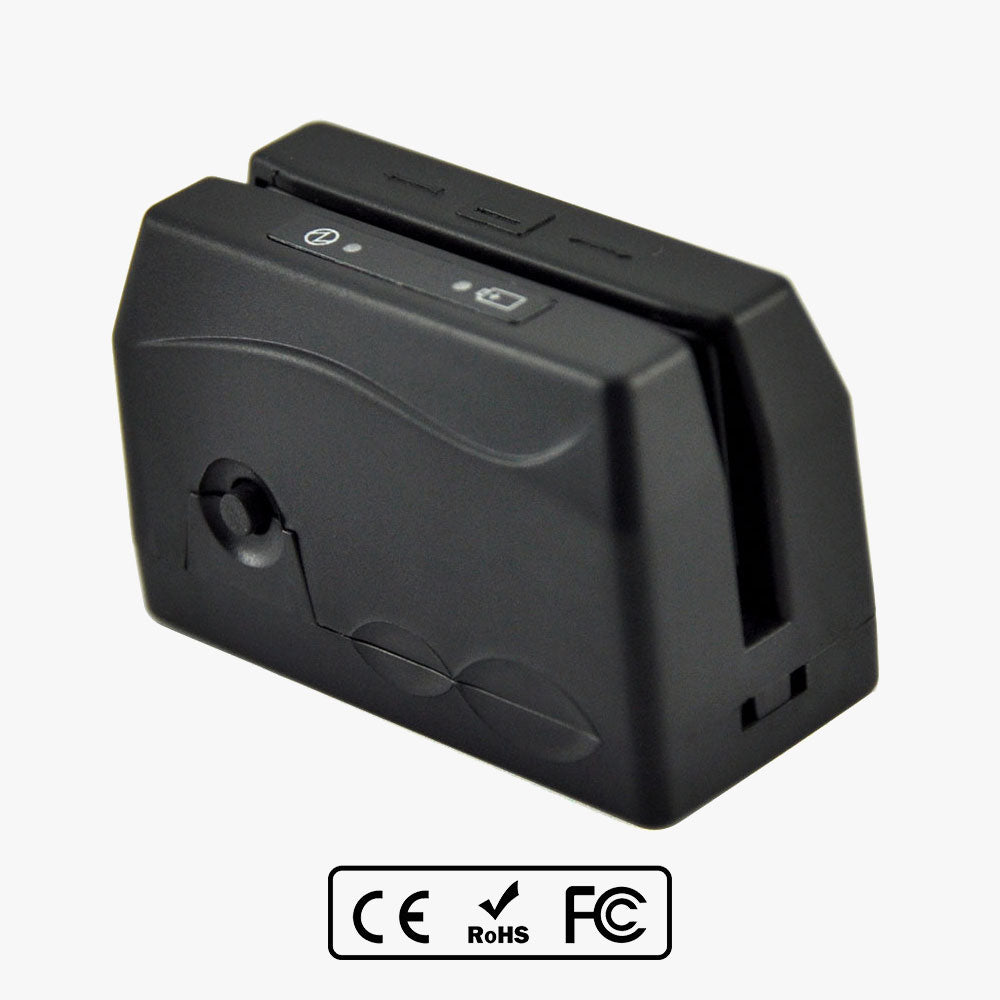 MINIDX3 Portable Magnetic Card Reader Data Collector - Bi-Directional USB MSR Reader with Password Protection & Auto Power Off for POS Systems/Membership Cards/Access Control (Compact & Lightweight)