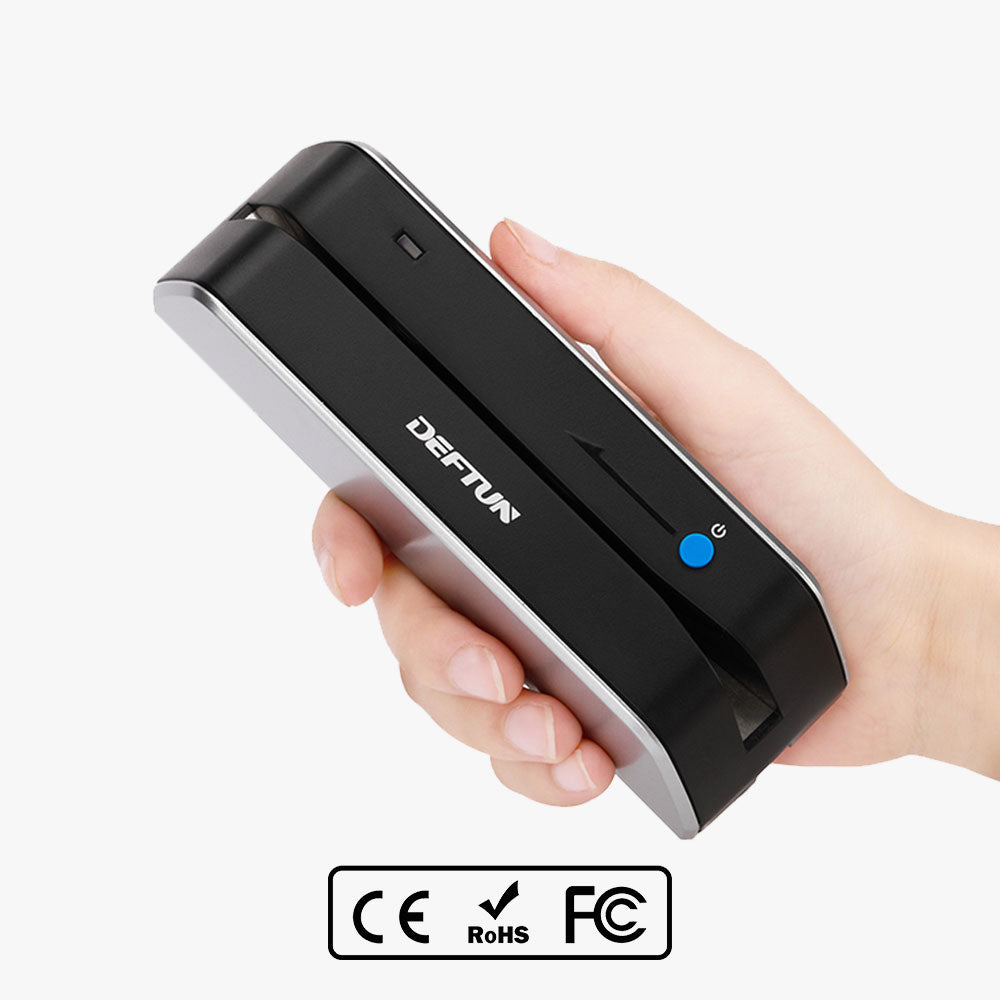 Deftun Bluetooth MSR-X6(BT) MSRX6BT Magnetic Stripe Card Reader Writer Encoder Mini Portable